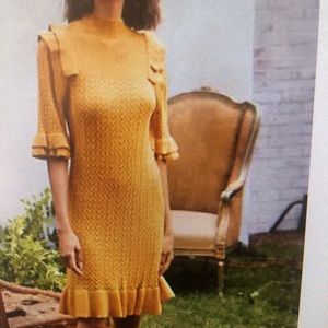 Twist sweater dress
